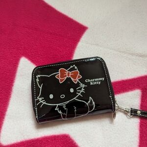 Charmmy Kitty Black Wallet with Bow
